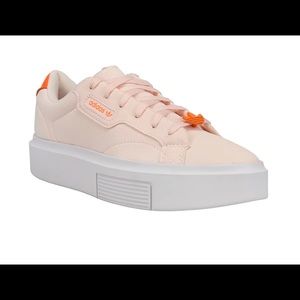 Adidas Super Sleek | pink platforms
